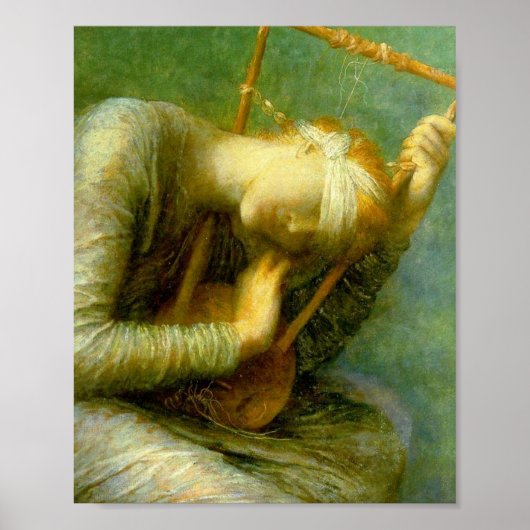 George Frederic Watts Hope (Hoge Resolutie) Poster (Voorkant)