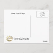 George Frederick Handel Briefkaart (Achterkant)