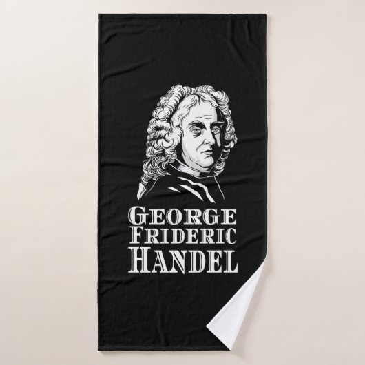 George Frideric Handel Portrait (Serviette de bain)