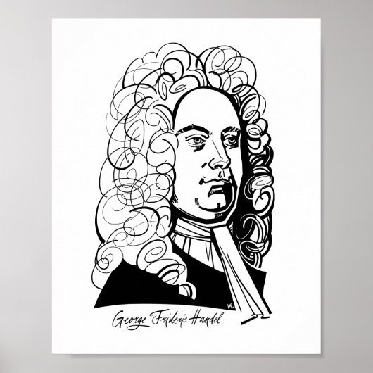 George Frideric Handel Poster (Voorkant)