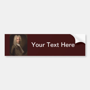 George Frideric Hanel door Balthasar Denner Bumpersticker