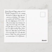 George Griswold Clipper zeilschip 1863 Briefkaart (Achterkant)