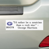 George Harrison citeert bumpersticker (Op auto)