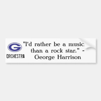 George Harrison citeert bumpersticker
