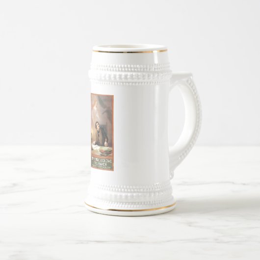 George Hazelton's The Raven (Edgar Allan Poe) 1908 Bierpul (Voorkant rechts)