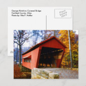 George Hutchins Covered Bridge Briefkaart (Voorkant / Achterkant)