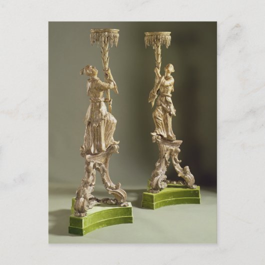 George II chinoiserie torcheres, c.1750 Briefkaart (Voorkant)