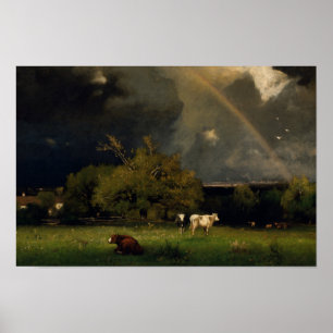 George Inness - De regenboog Poster