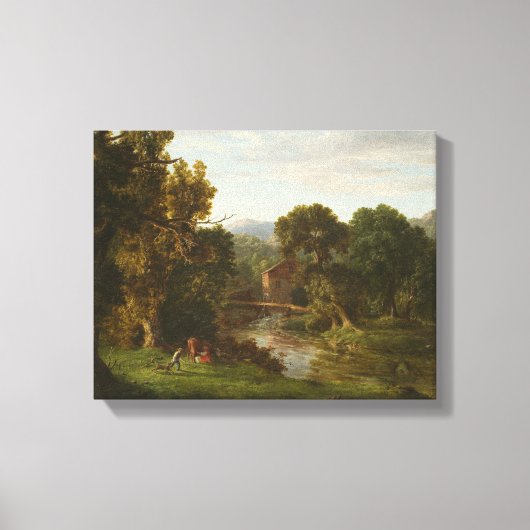 George Inness - The Old Mill Canvas Afdruk (Voorkant)