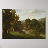 George Inness - The Old Mill Poster (Voorkant)