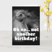 George la carte d'anniversaire de chat (Fleur jaune)