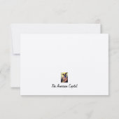 George & Martha, carte d'invitation/note de Mount (Dos)