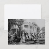 George & Martha, Mount Vernon Invitation/Note Card Kaart (Voorkant / Achterkant)