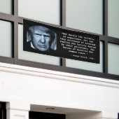George Orwell 1984 citaat Anti Trump Big Brother Spandoek (Buitenkant Gebouw)
