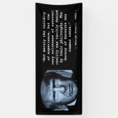 George Orwell 1984 citaat Anti Trump Big Brother Spandoek (Verticaal)