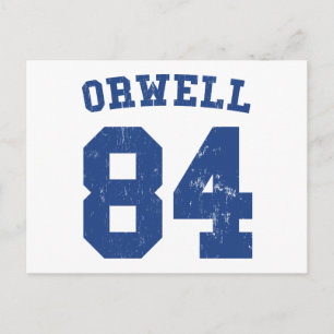 George Orwell 1984 Jersey Briefkaart
