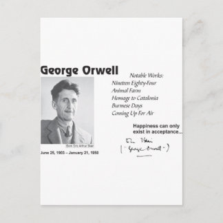 George Orwell Briefkaart