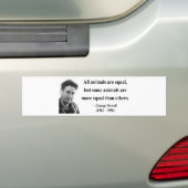 George Orwell Citaat 3b Bumpersticker (Op auto)