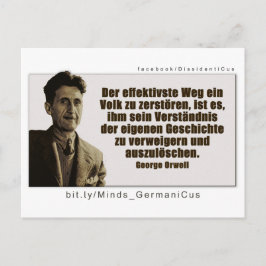 George Orwell: Geschichte Briefkaart