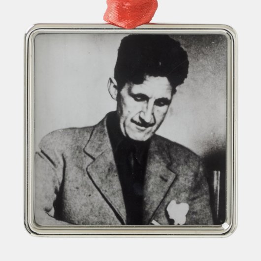 George Orwell Metalen Ornament (Voorkant)