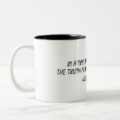 George Orwell Quote Tweekleurige Koffiemok (Links)