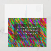 George Orwell Truth Briefkaart (Voorkant / Achterkant)