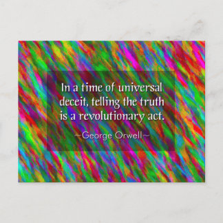 George Orwell Truth Briefkaart