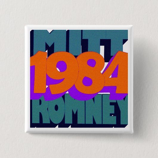 George Orwell's 1984 Vierkante Button 5,1 Cm (Voorkant)