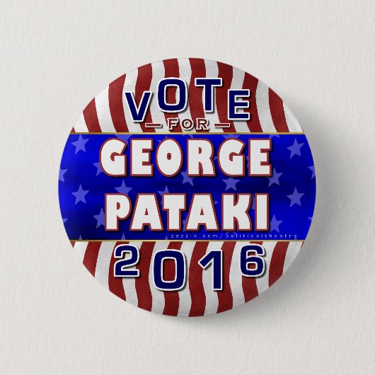 George Pataki President 2016 Verkiezingsrepublikei Ronde Button 5,7 Cm (Voorkant)