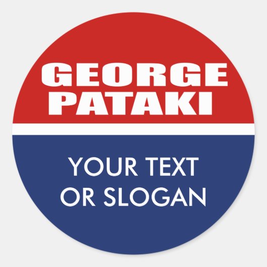 GEORGE PATAKI VOOR DE SENAAT RONDE STICKER (Voorkant)