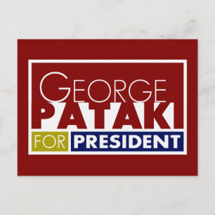 George Pataki voor President V1 Briefkaart