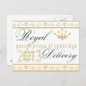 George Prince de Cambridge Carte de souvenir (Devant / Derrière)