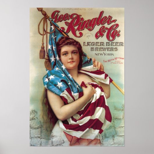 George Ringler & CO. Beer Poster (Voorkant)