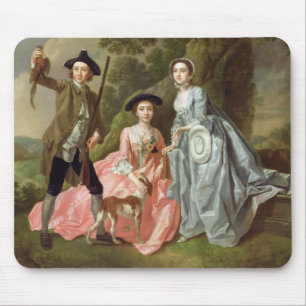 George Rogers met zijn vrouw, Margaret en zijn Sis Muismat