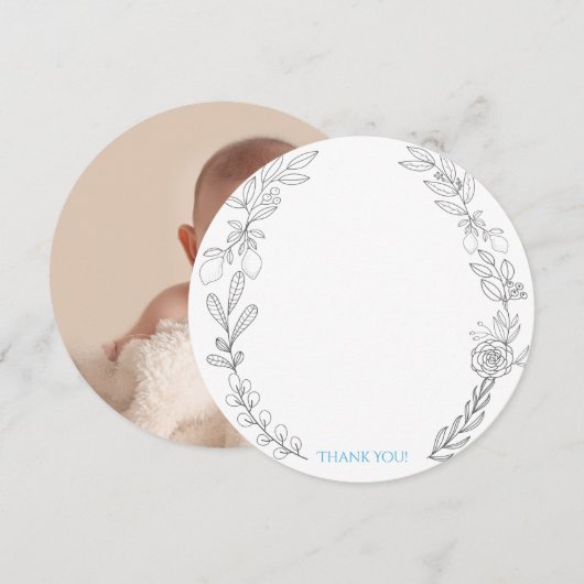 George Round Foto Dank Je Kaart. Kaart (Voorkant / Achterkant)