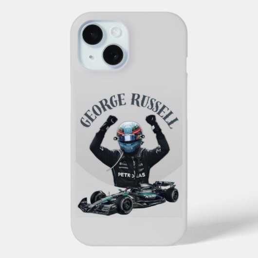 George Russell Iphone 15 Coque (Verso)