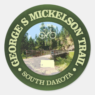 George S Mickelson Trail, South Dakota. Ronde Sticker