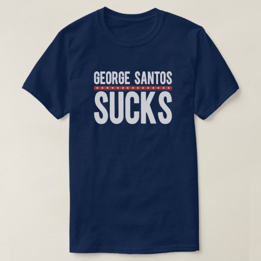 George Santos Sucks T-shirt (Design voorkant)