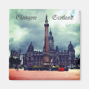 George Square, Glasgow, Schotland, fridge magnet Magneet