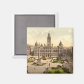 George Square, Glasgow, Schotland Magneet (Voorkant / Achterkant)