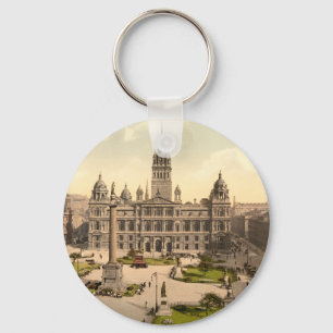 George Square, Glasgow, Schotland Sleutelhanger