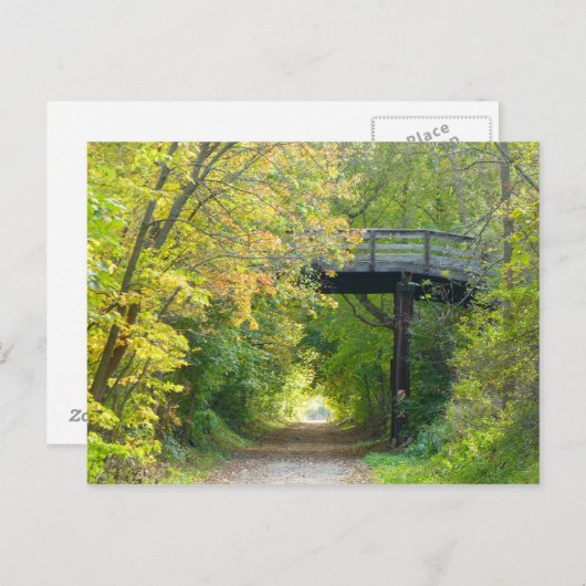 George St Bridge in Herfst Briefkaart (Voorkant / Achterkant)