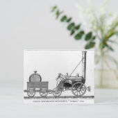 George Stephenson's Locomotive, 'Rocket', 1829 Briefkaart (Staand voorkant)
