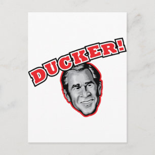 George Struik is een ducker - Reporter Shoe Attack Briefkaart