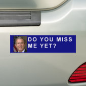 George Struik vraagt: "Mis je me al?" Bumpersticker (Op auto)