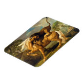 George Stubbs | A Lion Attacking a Horse, c.1762 ( Magneet (Linkerzijde)