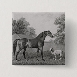 George Stubbs Dungannon, gegraveerd door George Vierkante Button 5,1 Cm