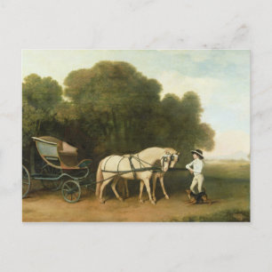 George Stubbs Een faeton met een paar Cream Pon Briefkaart