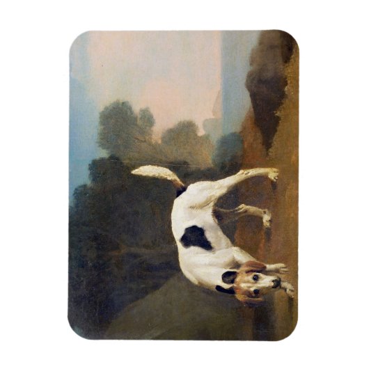 George Stubbs | Foxhound on the Scent, c.1760 (oli Magneet (Verticaal)