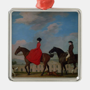 George Stubbs   John en Sophia Musters op  Metalen Ornament